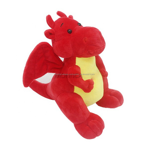 Regalo de recuerdo de chino dragón de peluche juguetes de peluche suave al por mayor rojo verde dragón de peluche de juguete - Product Image 5