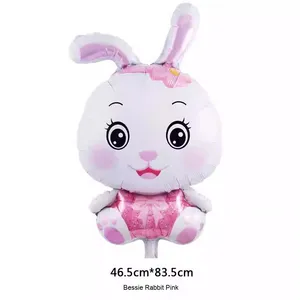 ลูกโป่งอลูมิเนียมฟอยล์รูปกระต่ายรูปสัตว์สำหรับตกแต่งวันเกิดของเด็กๆของโรงเรียนถุงอีสเตอร์ฮาโลวีน - Product Image 4