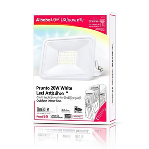 Proiettore LED Pronto 20W Bianco Ultra Sottile per Uso Esterno e Interno - Product Image 2
