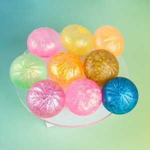 Hot Selling Soft Bun Squeeze Portable Sensory Decompression Toy Squishy Dumpling TPR Maltose Bun Toy - Product Image 5