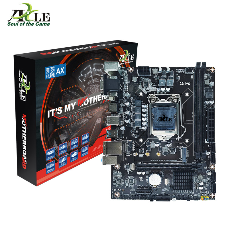 Placa base de eje H510 T LGA1200 i3/i5/i7 CPU DDR4 Lan 100/1000 DDR4 SDRAM de escritorio