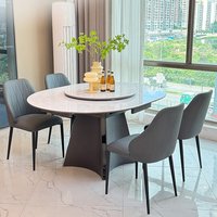 Nouvelle table à manger ovale haut de gamme avec design moderne pliable et extensible, mobilier de salle à manger écologique pour la maison
