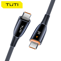 Kabel Pengisian Cepat Tuti Berkualitas Tinggi 66w Tembaga Murni dengan Jalinan Nilon 1.2m Kabel USB USB ke Tipe C untuk Ponsel/laptop