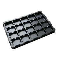 Plateau thermoformé en plastique sur mesure pour composants électroniques, électronique grand public, plateau de transfert industriel sous blister