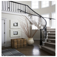 2019 Moderne En Verre Trempé Élégant Marches En Acier Inoxydable Cadre Escalier En Colimaçon Escalier Incurvé pour La Maison