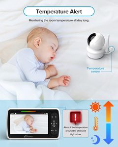 Promotion 5 pouces HD vente chaude <span class=keywords><strong>pas</strong></span> <span class=keywords><strong>cher</strong></span> bonne qualité Smartree bébé moniteur soins caméra avec prix d'usine - Product Image 4