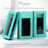 SP EYELASH Velvet Easy Fan Self-Fanning Lash Volume Russe CC C D Curl Naturel Doux Cachemire Volume Lash Extension Fournitures
