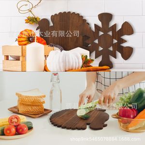 ถาดไม้ทรงไม่สมมาตร ยี่ห้อ Mu Yujia ถาดไม้เนื้อแข็งสำหรับเสิร์ฟผลไม้ ผัก ชีส ทำด้วยมือ ไม่เคลือบผิว ปลอดภัยสำหรับอาหาร - Product Image 4