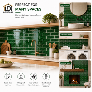 <span class=keywords><strong>Carreaux</strong></span> muraux en mosaïque <span class=keywords><strong>de</strong></span> résine autocollants <span class=keywords><strong>de</strong></span> qualité export, imperméables, résistants à la chaleur, à peler et coller, pour crédences et projets - Product Image 2