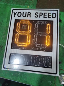 Letrero de Señalización de Tráfico con Radar de Velocidad de Dos Dígitos Intermitente para Seguridad Vial: Reduce la Velocidad - Product Image 4