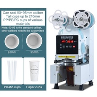 Machine de scellage thermique portable pour gobelets, bouteilles, jus de fruits, eau, bière, en plastique, de qualité alimentaire, 90/95 mm, pour usage en magasin