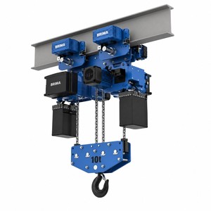 Palans à chaîne électriques <span class=keywords><strong>BRIMA</strong></span> BMS 10 tonnes pour équipement de levage industriel, chaîne de charge G80, utilisation intensive, télécommande - Product Image 1