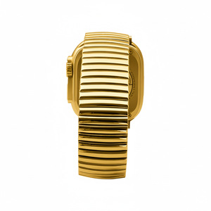 สายนาฬิกาสแตนเลสสตีลรุ่นใหม่สำหรับ <span class=keywords><strong>Apple</strong></span> <span class=keywords><strong>Watch</strong></span> แบบยืดหยุ่นสำหรับผู้ชายและผู้หญิง สำหรับ Iwatch S11 9 <span class=keywords><strong>8</strong></span> 7 สายสำหรับผู้ชาย - Product Image 2