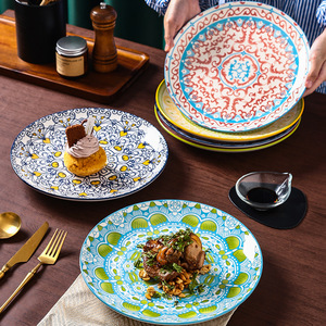 Internet Celebrity Nordic Ceramic Plates-Moderne und modische Steak Dish im westlichen Stil für den Heimgebrauch-Disc Plates - Product Image 3