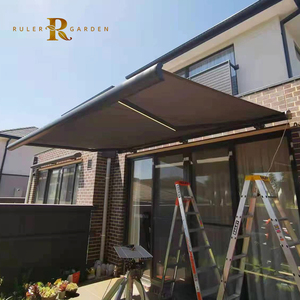 <span class=keywords><strong>Maison</strong></span> extérieur porte d'entrée balcon automatique jardin <span class=keywords><strong>moderne</strong></span> en aluminium étanche extérieur bras rétractable auvent électrique - Product Image 1