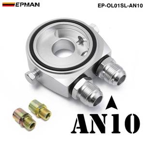Addco-epman ตัวกรองน้ำมันอลูมิเนียม1.5 x M20อะแดปเตอร์จานแซนวิช1/8ชุดทำความเย็นน้ำมัน AN10 AN8 EPOL01 - Product Image 5