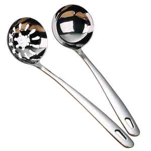 304 Stainless Steel Long Handle Soup Ladle Thickened Large Size For Hot Pot Cooking - Product Image 5