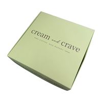 Boîte d'emballage pliante de luxe personnalisée pour pâtisserie, en carton blanc avec logo, pour gâteaux, biscuits et cadeaux
