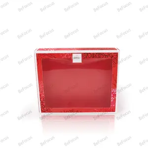 Prix usine fabricant fournisseur boîtes d'emballage en papier de gâteau en carton cadeau personnalisé avec fenêtre en pvc transparent