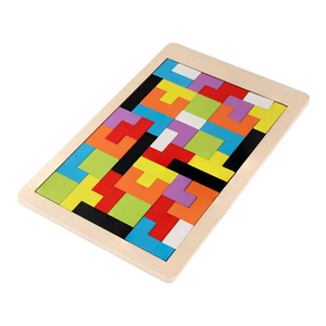 Puzzle in Stile Legno con Blocchi Geometrici Colorati per Bambini, <span class=keywords><strong>Apprendimento</strong></span> Precoce, Risoluzione dei <span class=keywords><strong>Problemi</strong></span> e Gioco Montessori a Casa per la Scuola dell'Infanzia - Product Image 5
