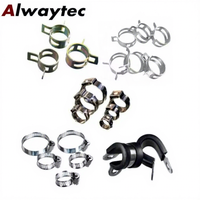 Colliers de serrage en métal zingué, clips à ressort réglables, colliers de serrage pour tuyaux, attaches pour tuyaux, polyvalents pour la connexion de conduites de carburant