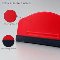 CHYI Carte de pose souple anti-rayures et sans peluches pour protecteurs d'écran large format 6 x 18 cm, pour installation de films électroniques OEM