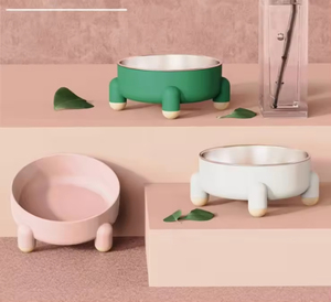 Bols pliables portables en acier inoxydable pour chiens et chats avec base en caoutchouc antidérapante, tailles personnalisables pour les voyages et l'extérieur - Product Image 2