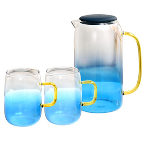 Thủy tinh borosilicate cao nước lạnh <span class=keywords><strong>Jug</strong></span> 1500ml thủy tinh bình nước trà Chậu & ấm teatot thủy tinh - Product Image 6