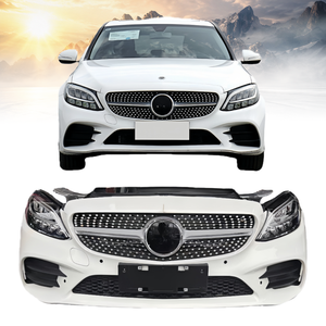 Conjunto de Panel Frontal para <span class=keywords><strong>Mercedes</strong></span> Benz Clase C W205, Incluye Parachoques, Rejilla del Radiador y Luz de Freno - Product Image 1
