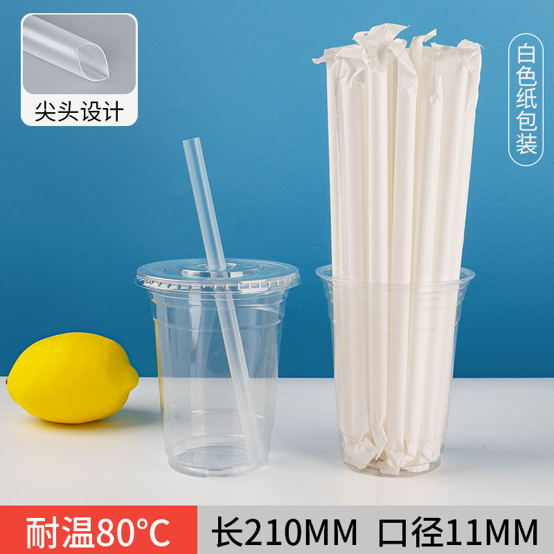 11x210mm transparent paper wrapped with pointed tip