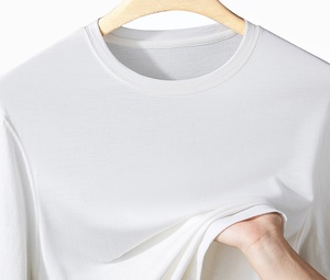 Camisetas Básicas Personalizadas para Hombre, 30% Lana Merino, 70% Algodón, Camiseta Deportiva con Cuello Redondo que Absorbe la Humedad y Activa el Sudor - Product Image 2