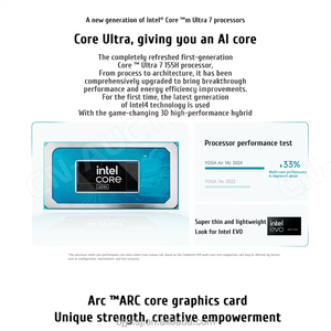YOGA Air 14c Ultra รุ่นใหม่ล่าสุด 7-155H แรม 32GB ความจุ 1TB หน้าจอ 14 นิ้ว 2.8K 120Hz OLED แบบสัมผัส หมุนได้ 360 องศา แล็ปท็อปธุรกิจส่วนบุคคลแบบพับได้ - Product Image 4
