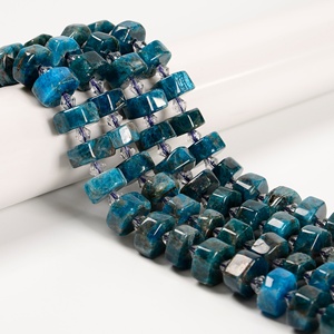 Perle di Pietra Naturale Sfaccettate a Forma di Ruota 8x15mm: Agata Oceanica, Apatite, <span class=keywords><strong>Amazzonite</strong></span>, Lapislazzuli, Pietra di Luna, Quarzo Curativo - <span class=keywords><strong>Gioielli</strong></span> Certificati GIC - Product Image 2