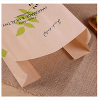 Pochette pour pain biscuit bonbon compostable de qualité alimentaire sac en papier kraft biodégradable en cellophane cellulose