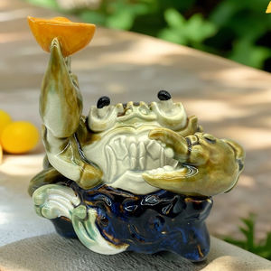 크리 에이 티브 아트 데코 게 중국 수공예 세라믹 작은 장식품 거실 데스크탑 장식 - Product Image 6