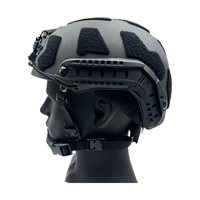Casque tactique ABS léger de style FAST SF Type de cercle épais de 5mm env. Suspension réglable 800g non fendue 4 points pour