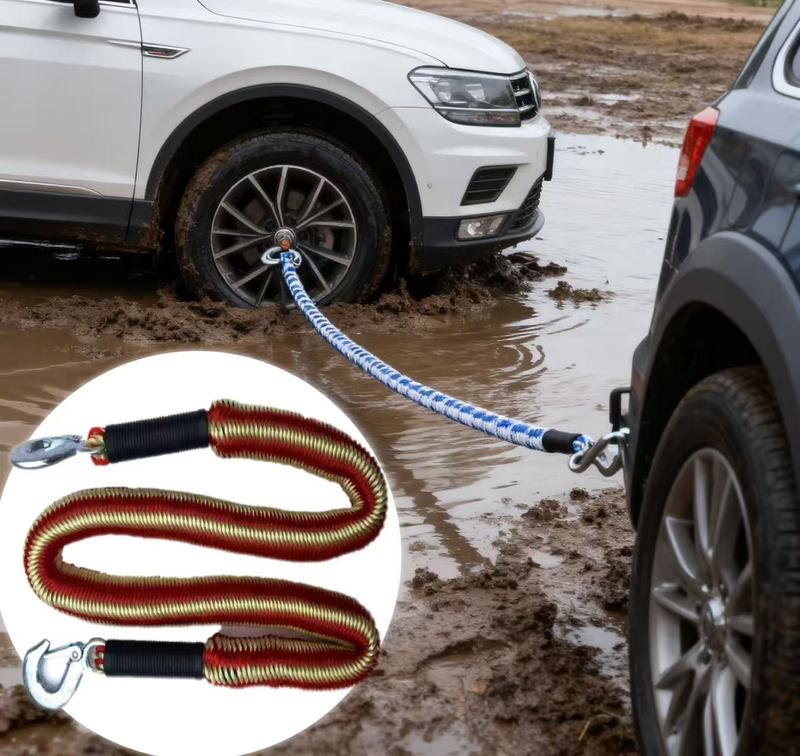 Emergency Car Tow Rope with Reinforced