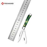 Couteau de survie pliable de qualité industrielle Yeehand Custom OEM MFK-005 B, acier 3Cr13, manche en acrylique, lame de 65 mm, 70 g