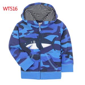 Nouveau Offre Spéciale nouveau-né Veste Zippée À Capuche Manches longues dessin animé Impression garçon fille vêtements coton bébé <span class=keywords><strong>manteau</strong></span> - Product Image 5