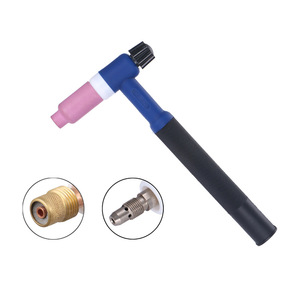 Cabezal de pistola de soldadura TIG WP17 17F, cuerpo azul refrigerado por aire con empuñadura para antorcha de soldadura - Product Image 1