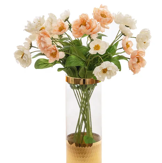 Fleurs de pavot plastique artificielles en soie, 20 pièces, bon marché, décoration de maison, fleurs décoratives de mariage