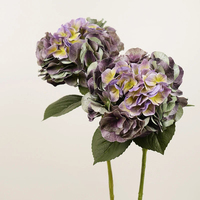 Haute qualité peint hortensias 65cm fleurs en Latex artificielles vraie touche fleurs maison mariage hôtel décoration