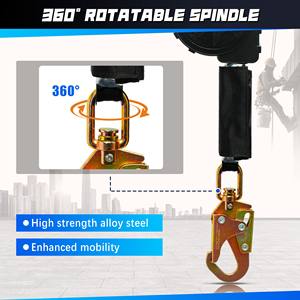 A versão mais recente do dispositivo anti-queda de alta resistência Auto-retrátil Lifeline Anti-queda Segurança - Product Image 3