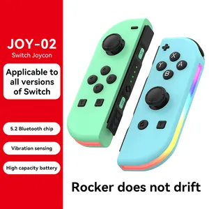 Manette de jeu RGB Light plusieurs couleurs Manettes de jeu sans fil pour Nintendo Switch Poignées gauche et droite