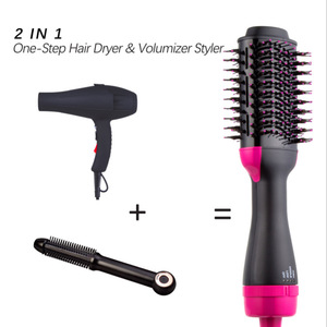 Multi Functional Hot Air Comb Negative Ion Electric Hair <b>Brush</b> Curling Straightening <b>Wired</b> With Nylon Bristles - Product Image 4
