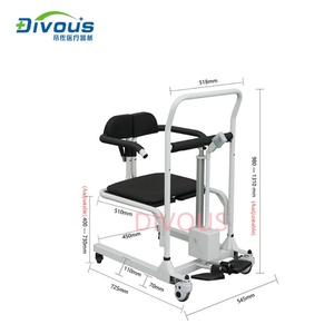 Chaise de toilette multifonctionnelle pour le soin des patients, chaise de bain - Product Image 6
