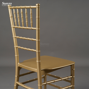 Qualità <span class=keywords><strong>oro</strong></span> resina di plastica sedia Chiavari per matrimoni durevole e per soggiorno all'aperto o uso del parco - Product Image 3