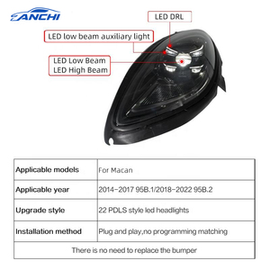 Fari anteriori a LED Matrix Plug and Play per <span class=keywords><strong>Porsche</strong></span> <span class=keywords><strong>Macan</strong></span> 95B.1 (2014-2019) - Aggiornamento a 95B.2 (2023) - Product Image 5