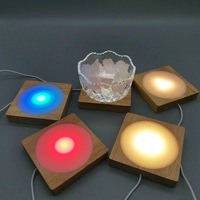 Base de lampe en bois de hêtre et caoutchouc Yoni DIY, petite veilleuse diffuseur artisanal, moderne, minimaliste, couleur personnalisable, panneau mural