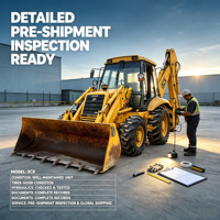 Backhoe Loader 3CX Bekas dengan Loader Depan dan Lengan Excavator Belakang untuk Pasar Ekspor Global